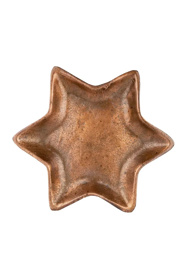 das-kost-mland-stern-schale-metall-bronze-27-cm-weihnachten image 1