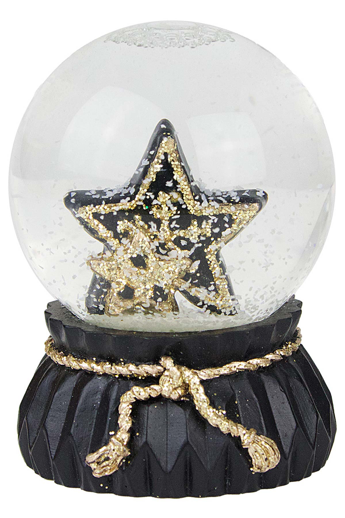das-kost-mland-schneekugel-6-5cm-schwarz-gold-stern-engel-baum image 6