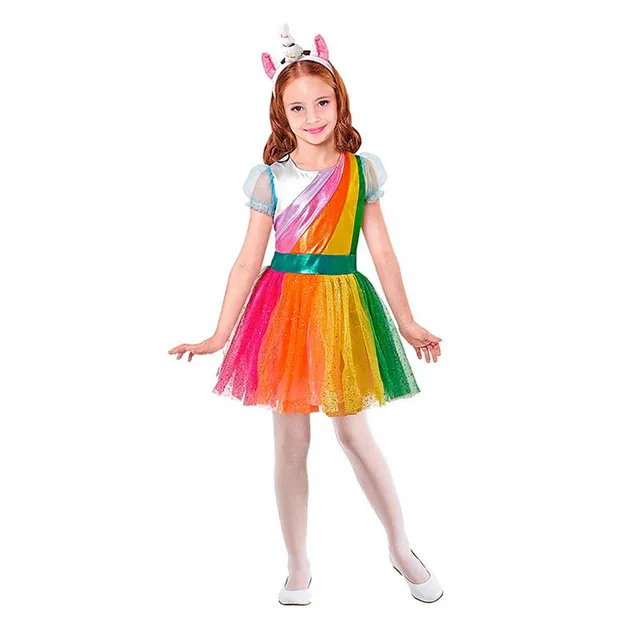 regenbogen-einhorn-kost-m-m-dchen-2-tlg-mehrfarbig image 1