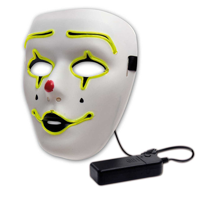 das-kost-mland-accessoires-led-maske-wei-neongelb image 1