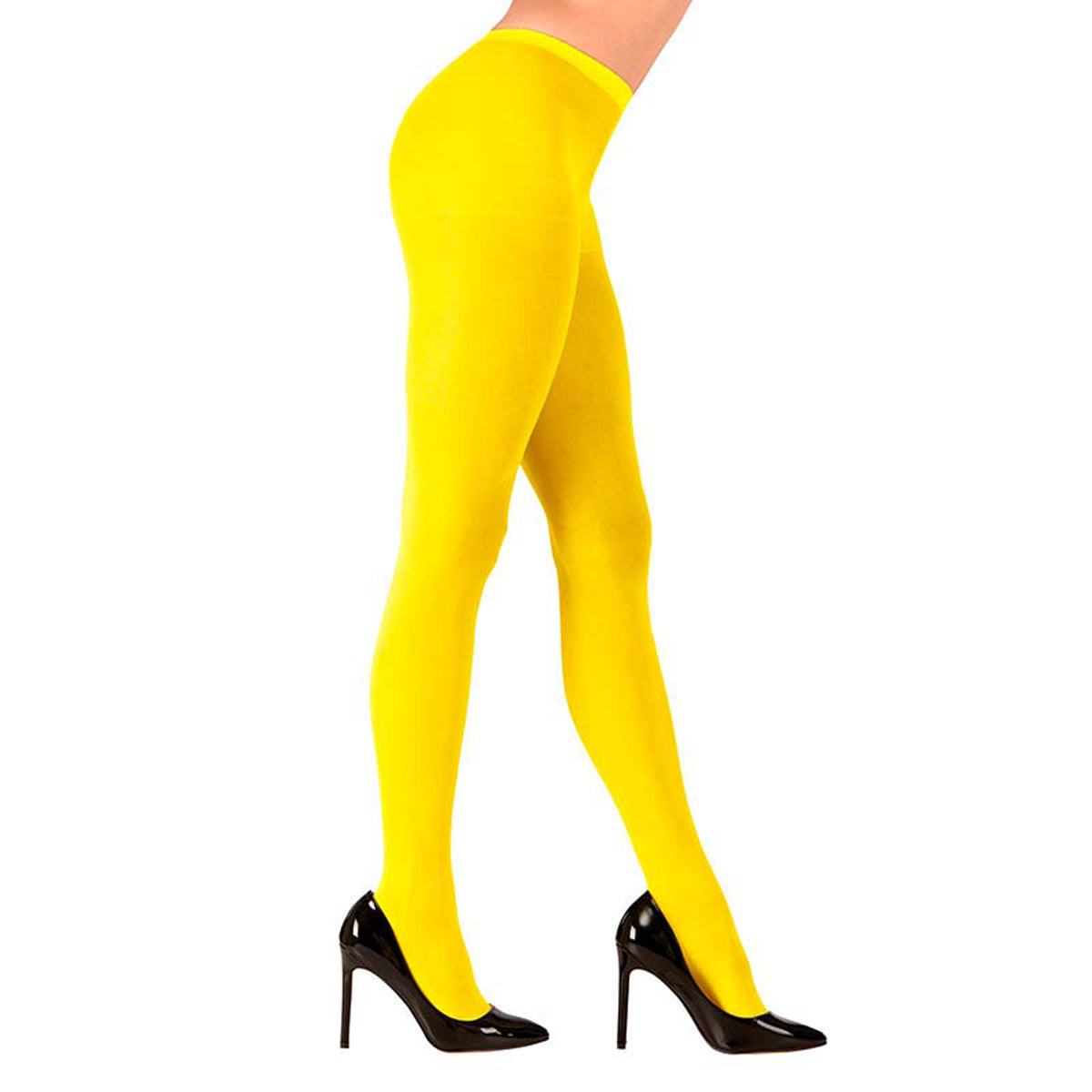 das-kost-mland-accessoires-strumpfhose-uni-neon-gelb-gr-xl image 1