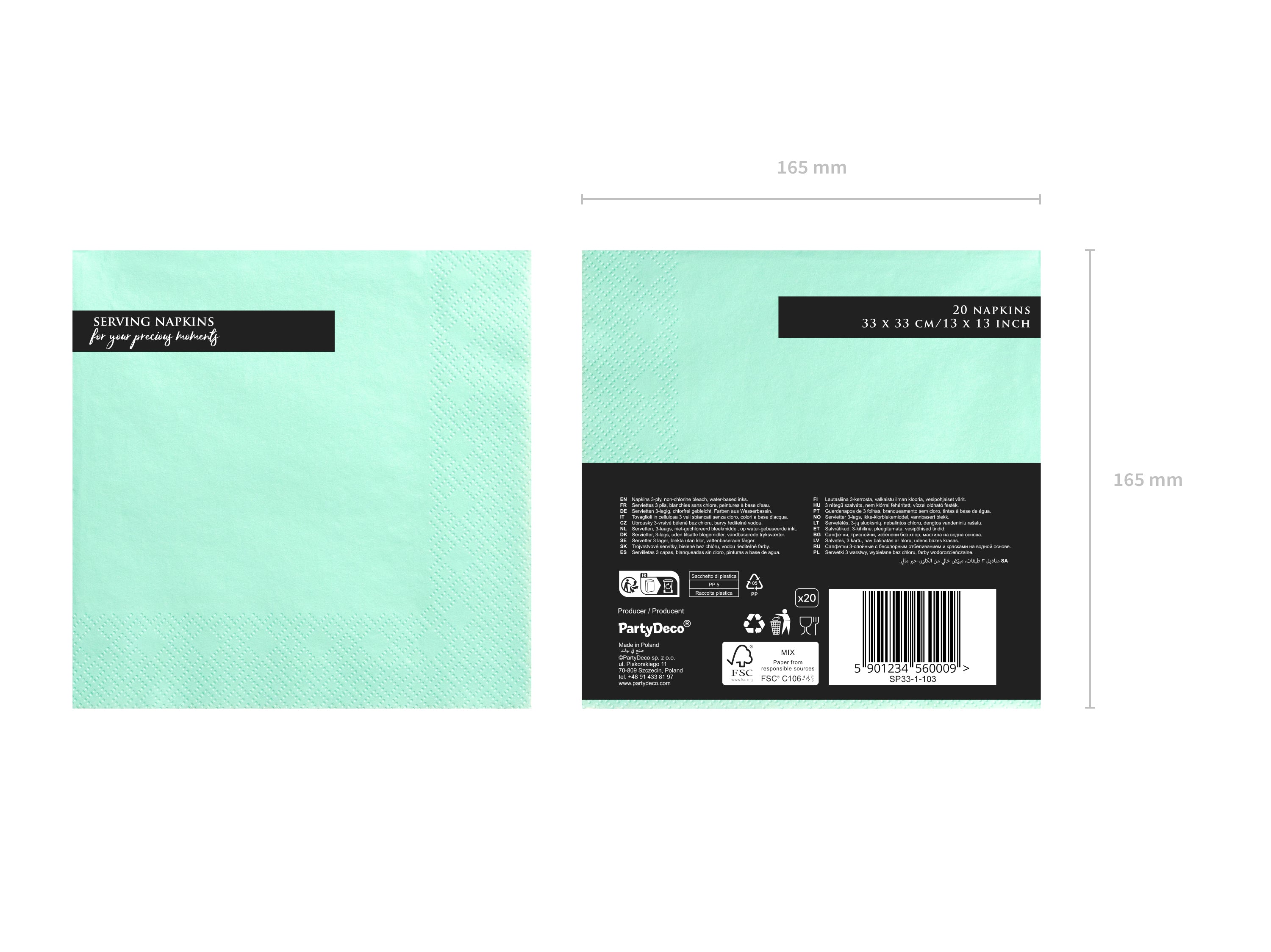 das-kost-mland-uni-servietten-33x33cm-minzgr-n-20-st-ck image 6