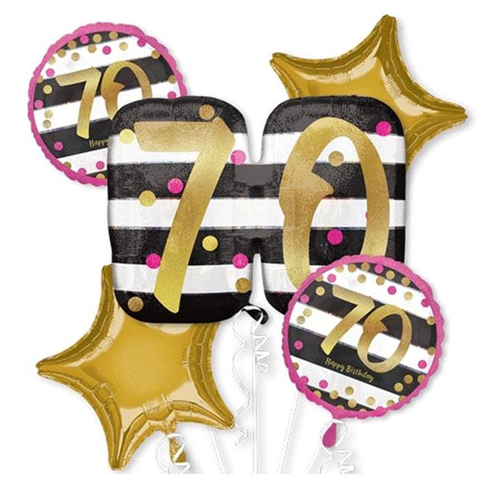 das-kost-mland-pink-gold-milestone-70-folienballon-5-ballons image 1