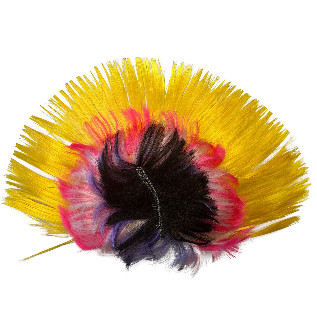 das-kost-mland-punk-rockstar-per-cke-irokese-gelb-bunt image 1