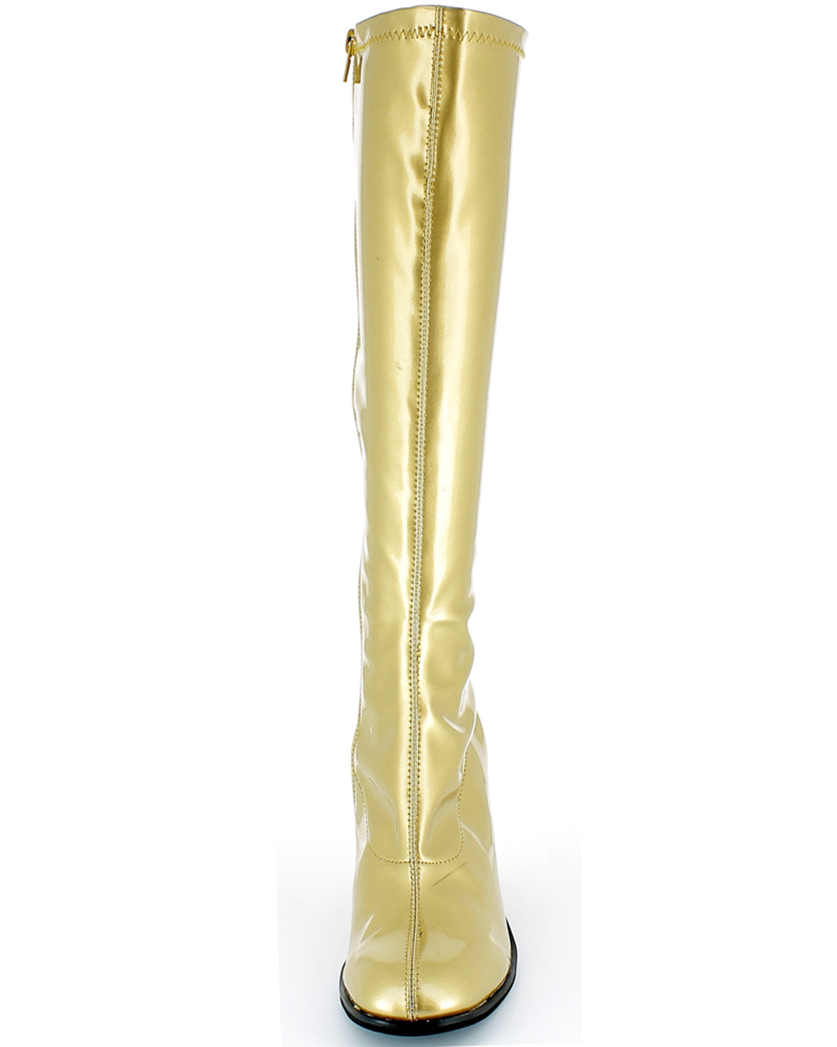 das-kost-mland-accessoires-gogo-retro-lackstiefel-damen-gold-blockabsatz image 3