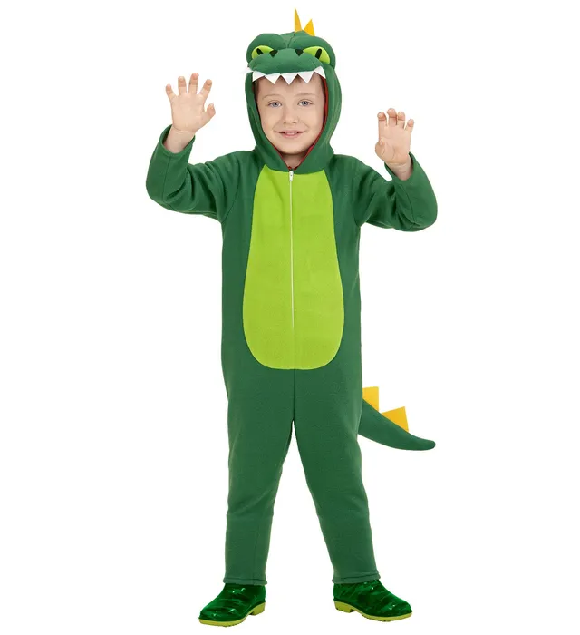 das-kost-mland-gr-ner-drache-kinderkost-m-overall-gr-n-gelb-116 image 1