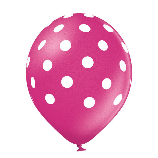 das-kost-mland-dekorationen-polka-dots-girl-luftballon-metallic-6-stk-30cm image 3