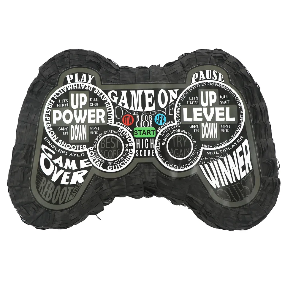 das-kost-mland-dekorationen-pinata-game-controller-schwarz-42-8cm image 1
