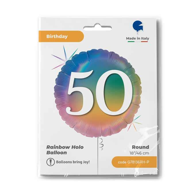das-kost-mland-happy-colourful-rainbow-folienballon-45cm-2 image 2