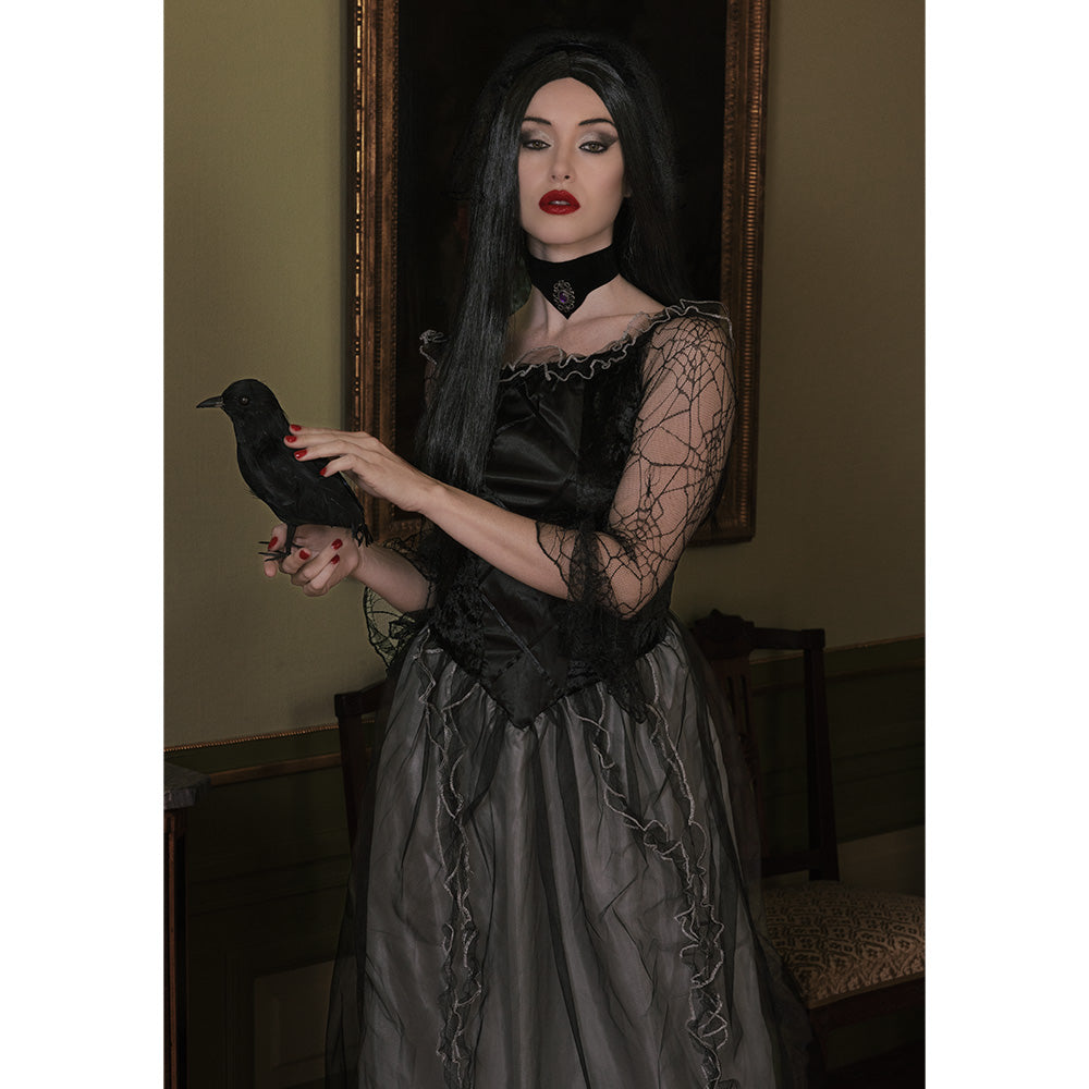das-kost-mland-accessoires-per-cke-hexe-aurora-damen-schwarz-lang image 5