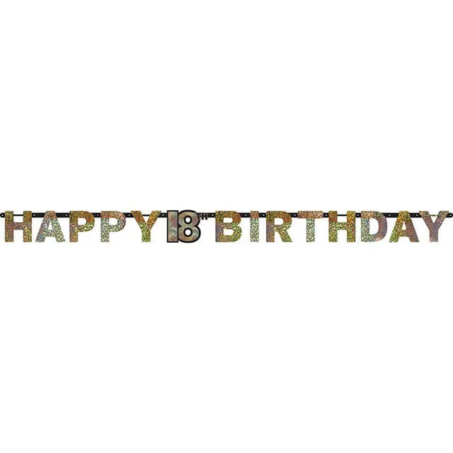 das-kost-mland-happy-birthday-buchstabengirlande-gold-213-cm image 1