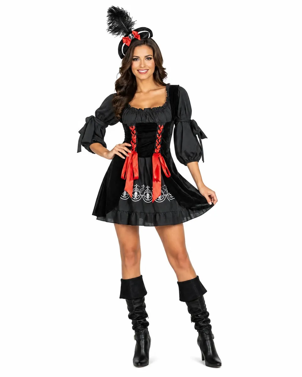das-kost-mland-piratin-sophia-kost-m-damen-kleid-minihut image 1