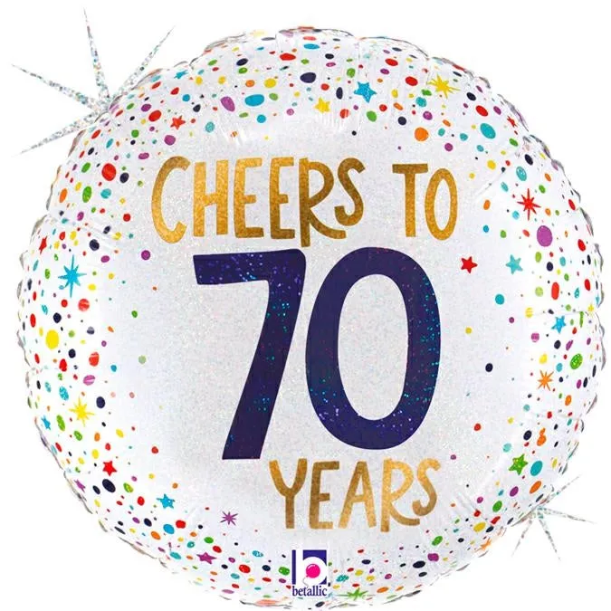 grabo-cheers-to-70-years-folienballon-46-cm image 1