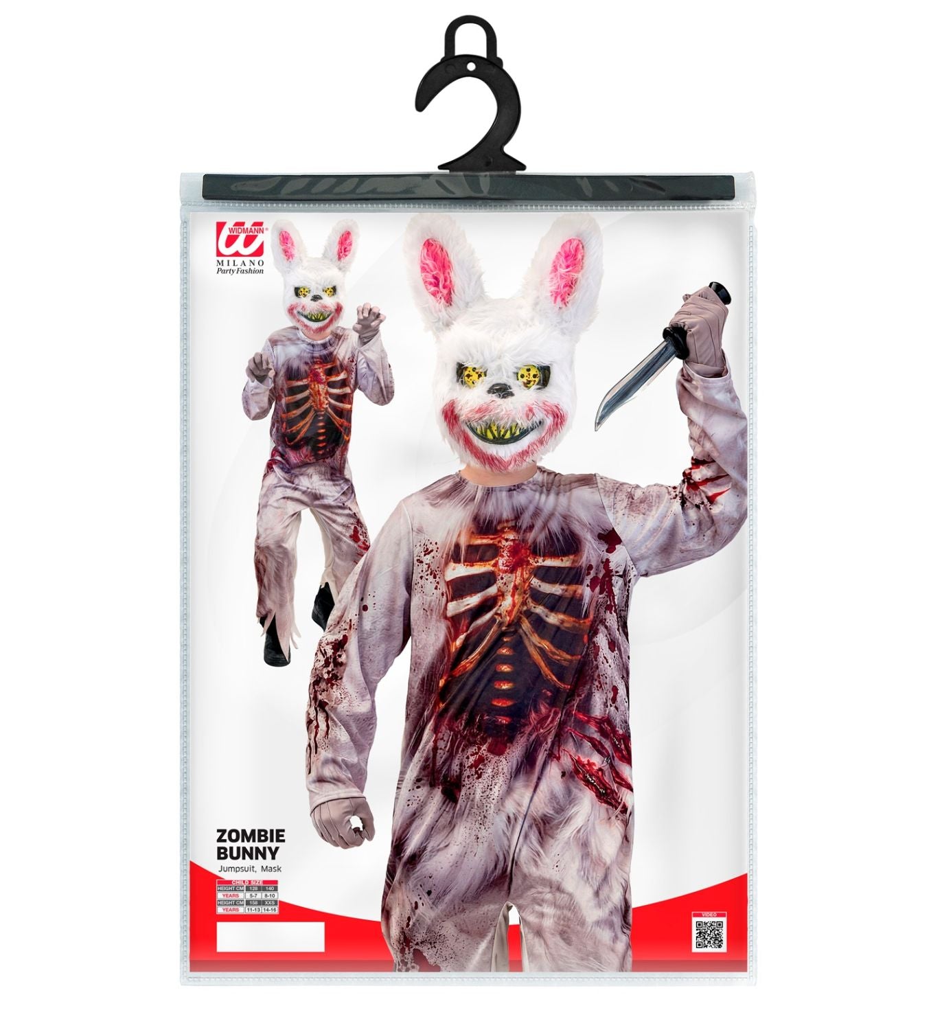 das-kost-mland-m-dchen-zombie-bunny-kost-m-overall-maske image 8