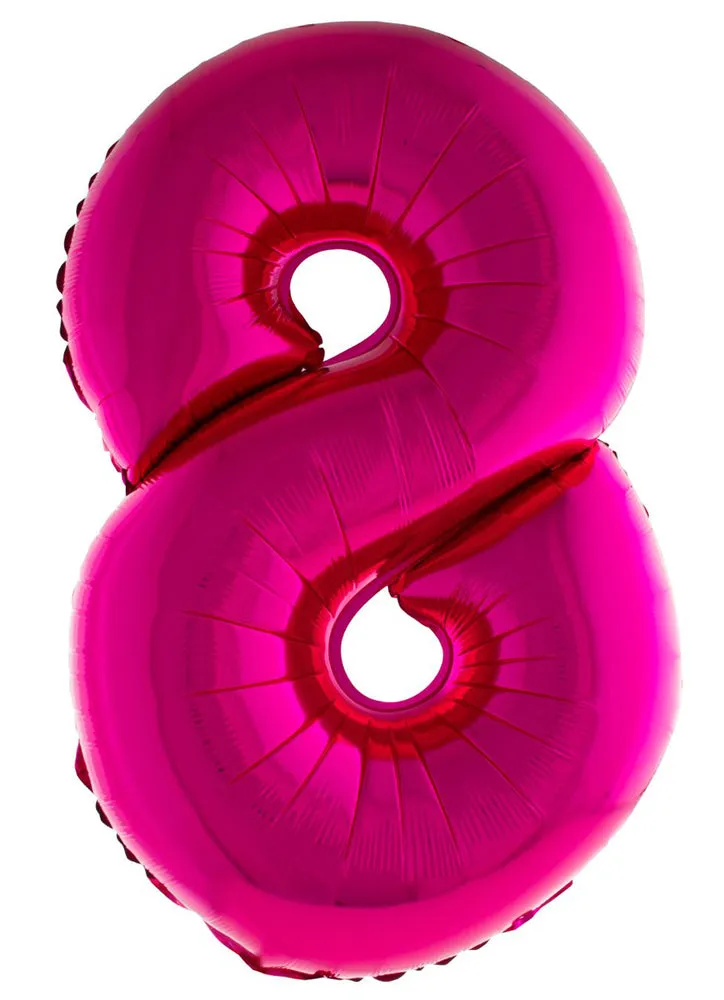 das-kost-mland-xxl-zahlen-folienballon-pink-zahl-8-100-cm image 1