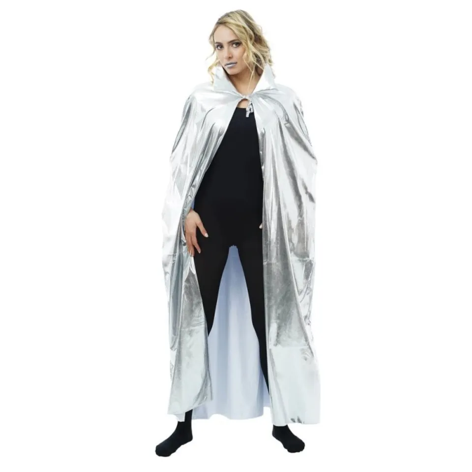 das-kost-mland-umhang-mit-kragen-silber-135-cm-cape image 1