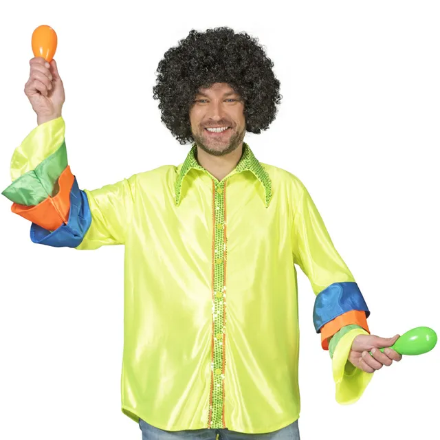 das-kost-mland-brasilianer-samba-hemd-herren-neon-gelb image 1