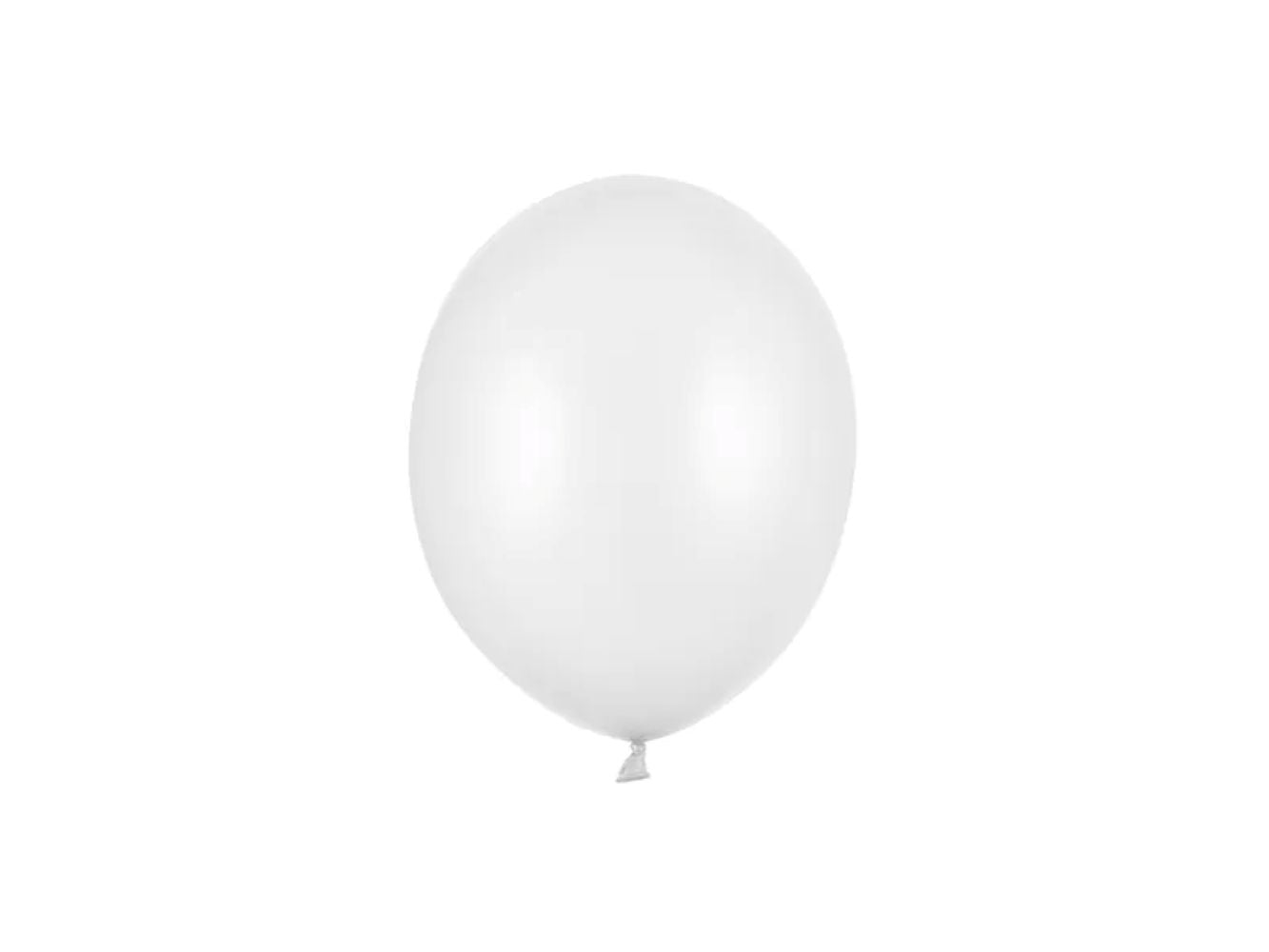 uni-metallic-luftballons-pure-white-100-stk-12cm image 1