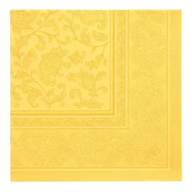 das-kost-mland-ornaments-servietten-gelb-40x40-20-stk image 1