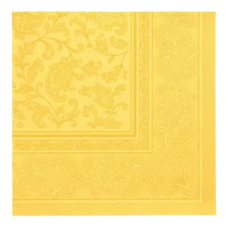 das-kost-mland-ornaments-servietten-gelb-40x40-20-stk image 1