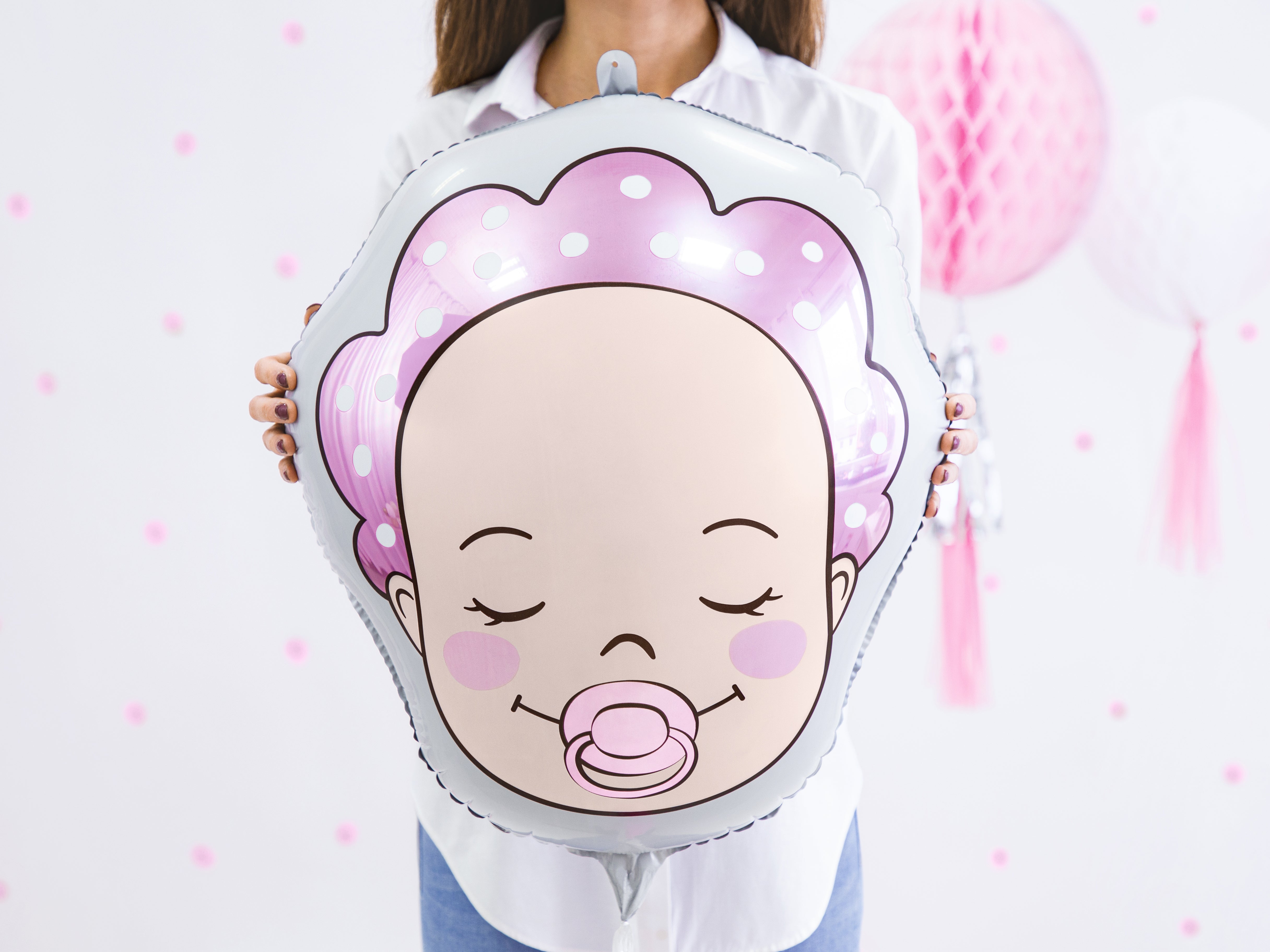 das-kost-mland-dekorationen-folienballon-baby-girl-45cm-rosa-18 image 2