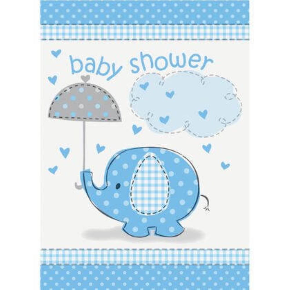 das-kost-mland-elephant-blau-einladung-karten-8-st-ck image 2