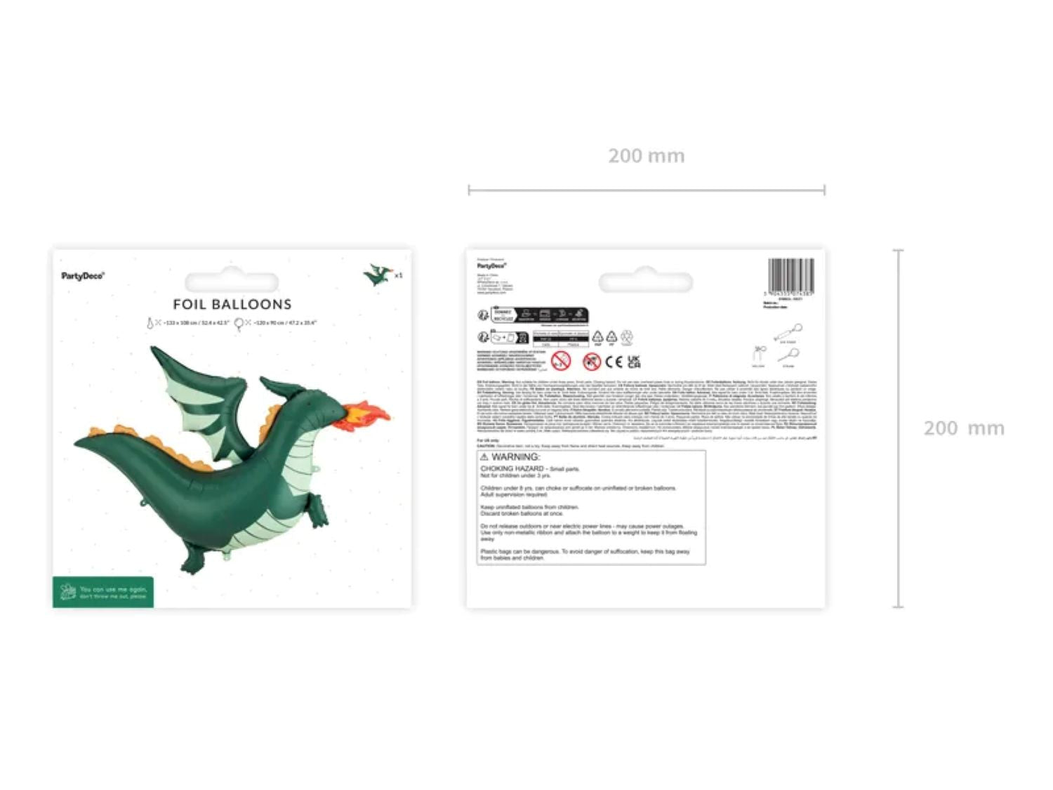 das-kost-mland-dekorationen-folienballon-drache-52-120x90cm image 3