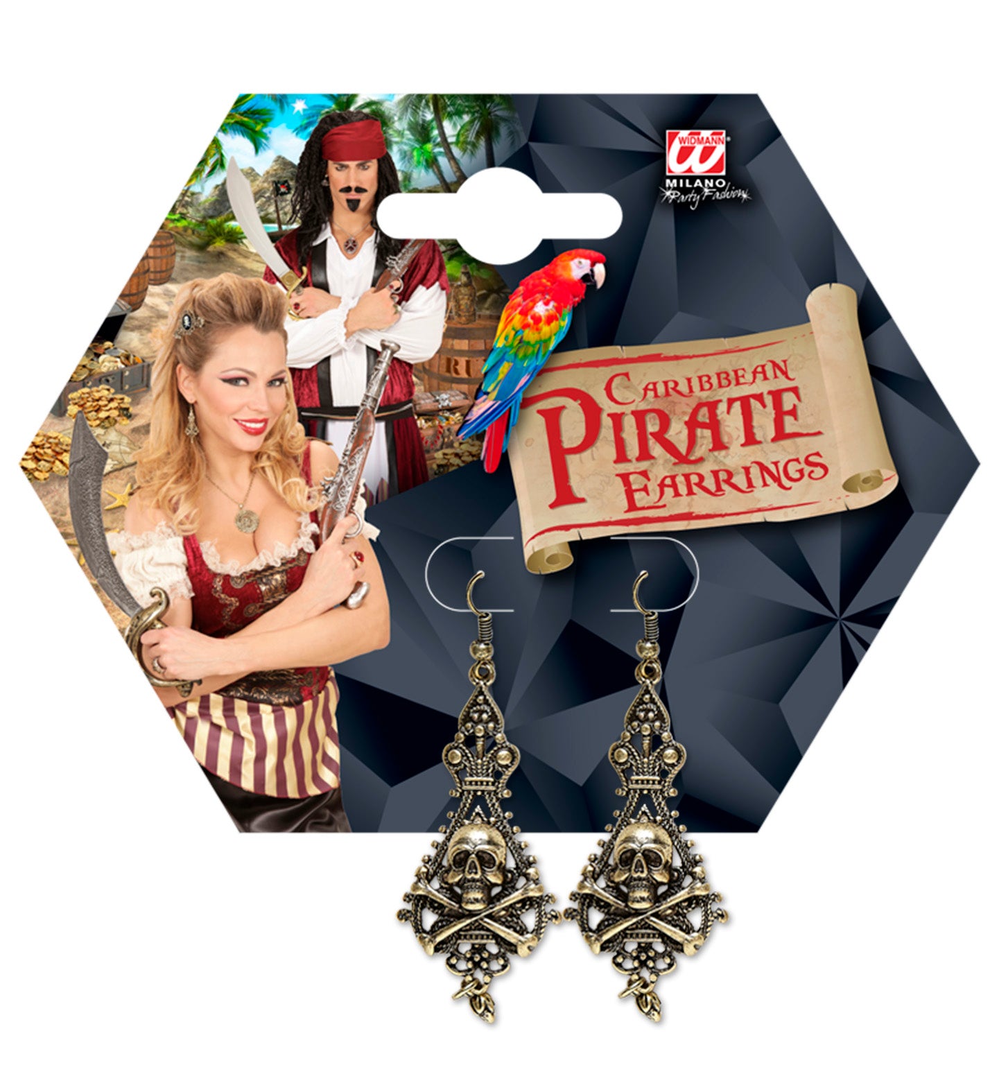das-kost-mland-piraten-ohrringe-totenkopf-gold-schmuck image 2