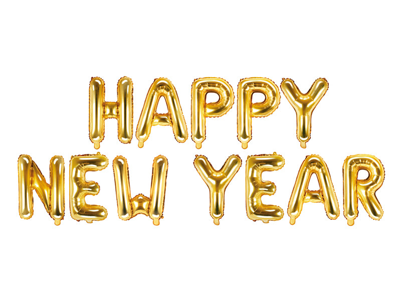 das-kost-mland-dekorationen-ballongirlande-happy-new-year-gold image 1