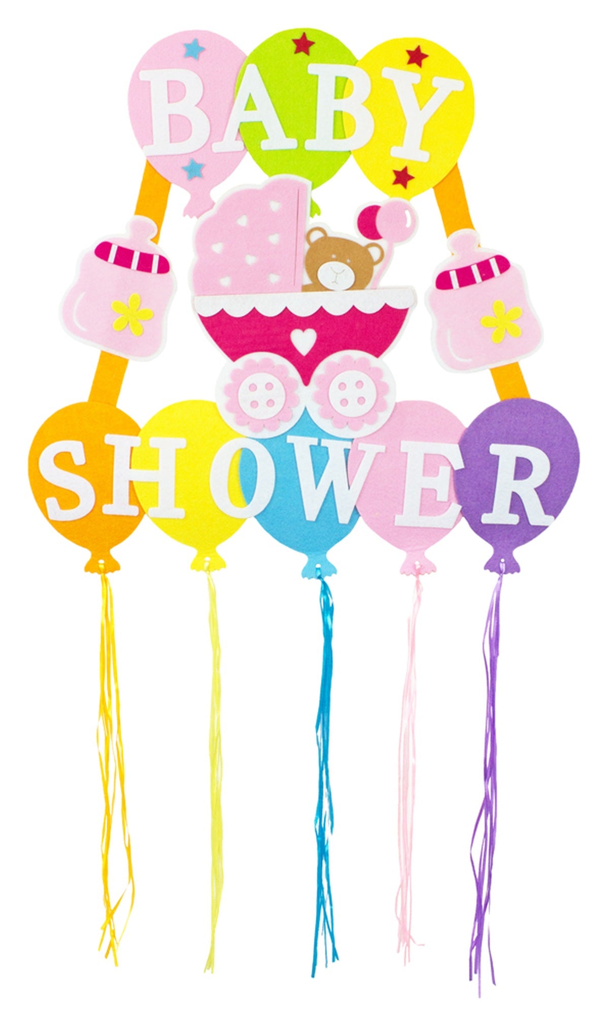 das-kost-mland-baby-shower-wandbild-xl-rosa-110x56-cm image 1