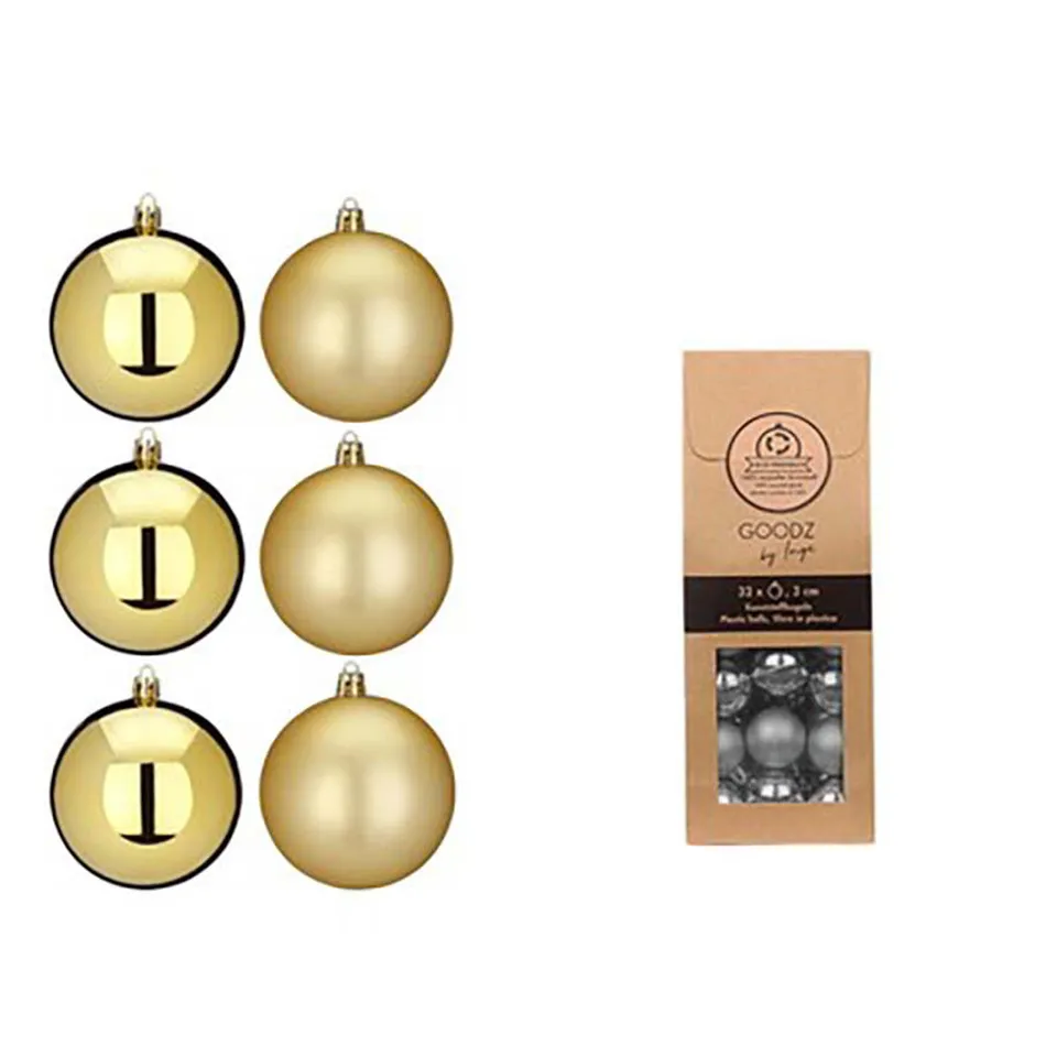 das-kost-mland-dekorationen-weihnachtskugeln-gold-3cm-32-st-ck image 1