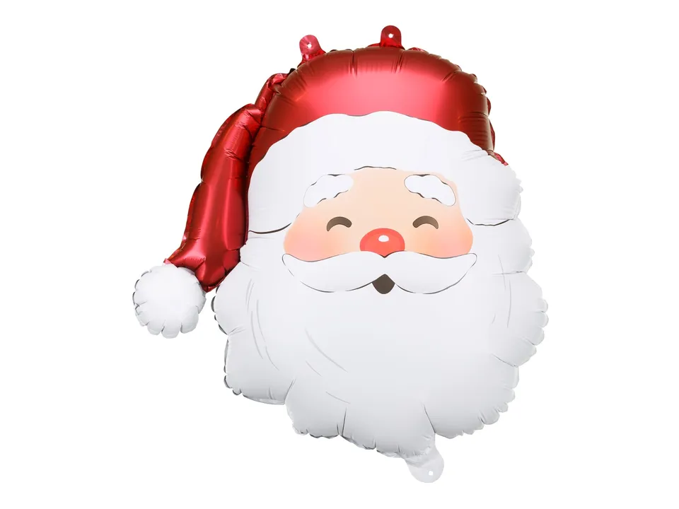 das-kost-mland-folienballon-weihnachtsmann-kopf-42-cm image 1