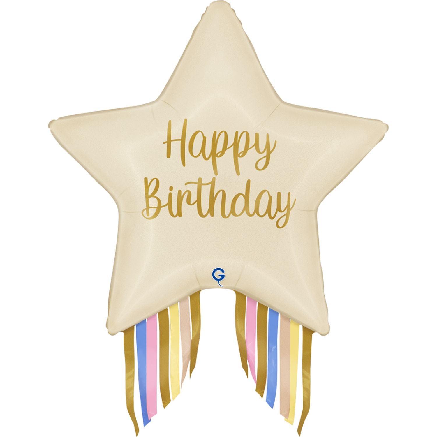 das-kost-mland-dekorationen-folienballon-stern-happy-birthday-74cm image 1