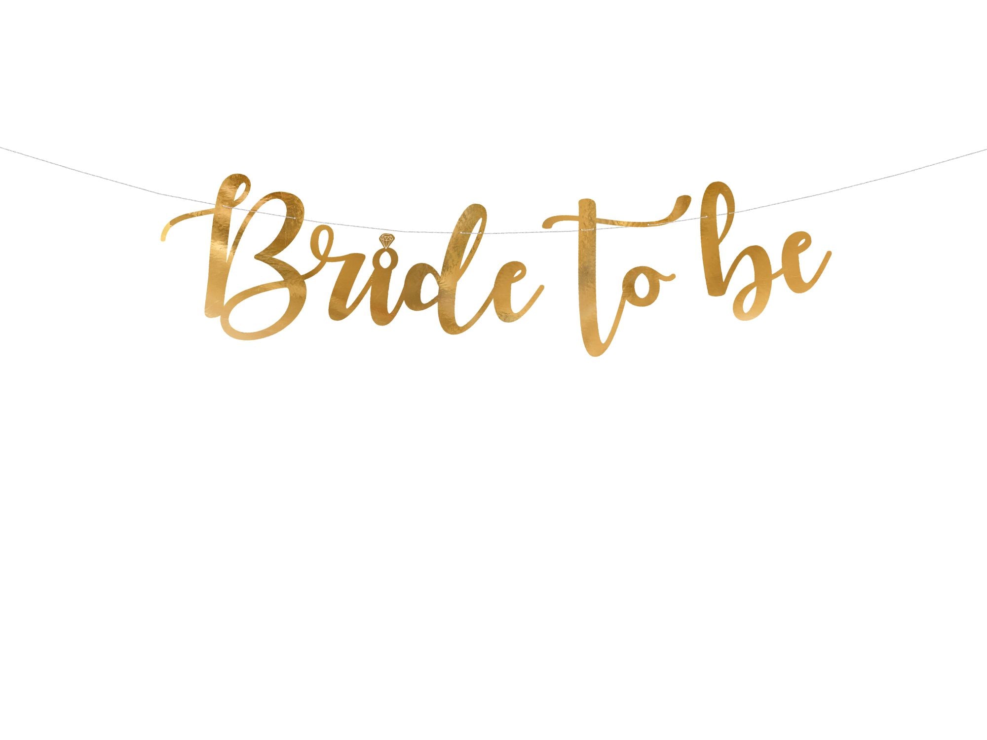 das-kost-mland-banner-bride-to-be-gold-80x19-cm image 1