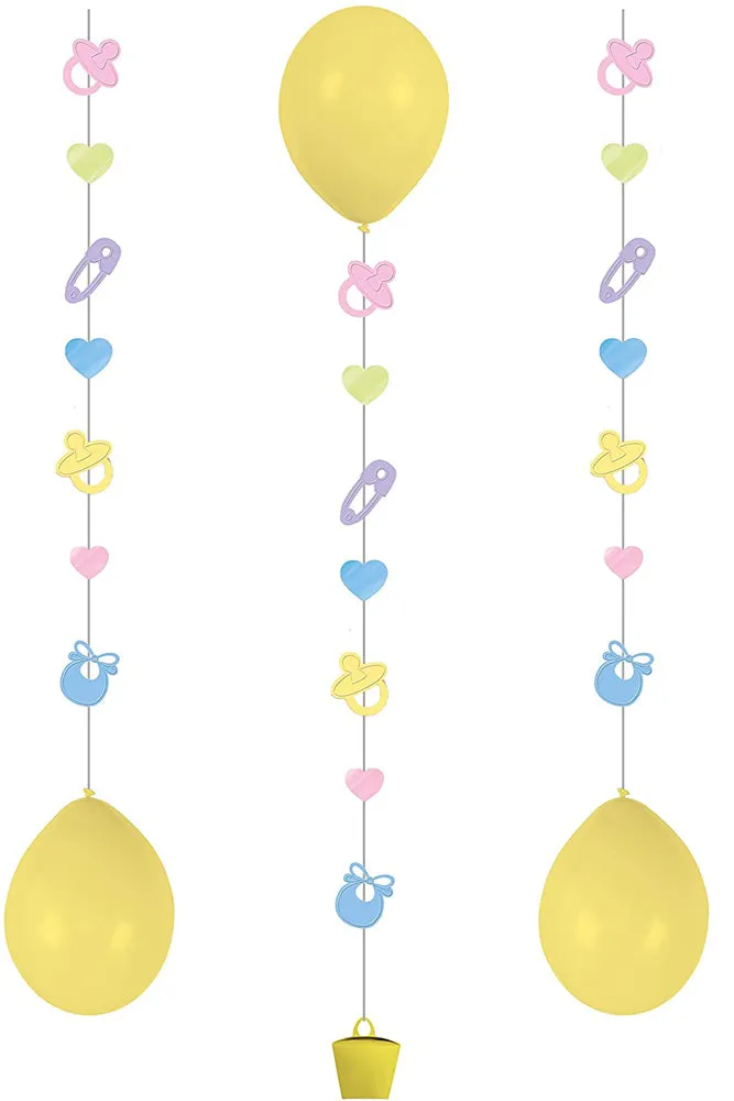 das-kost-mland-dekorationen-ballon-anh-nger-baby-3-st-ck-gelb image 1