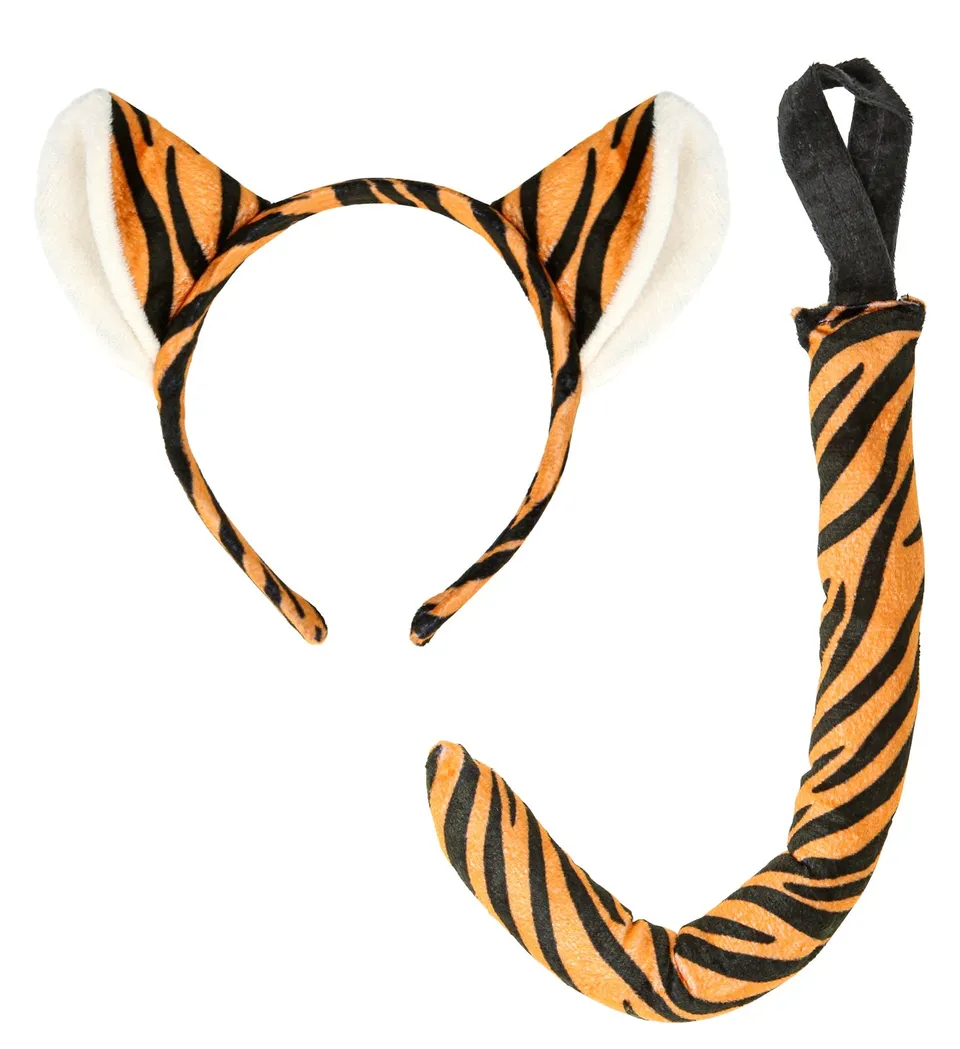 widmann-tiger-kost-mset-2-tlg-haarreif-schwanz-herren image 1