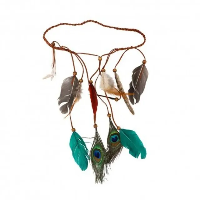 das-kost-mland-accessoires-haarband-pfauenfedern-boho image 1