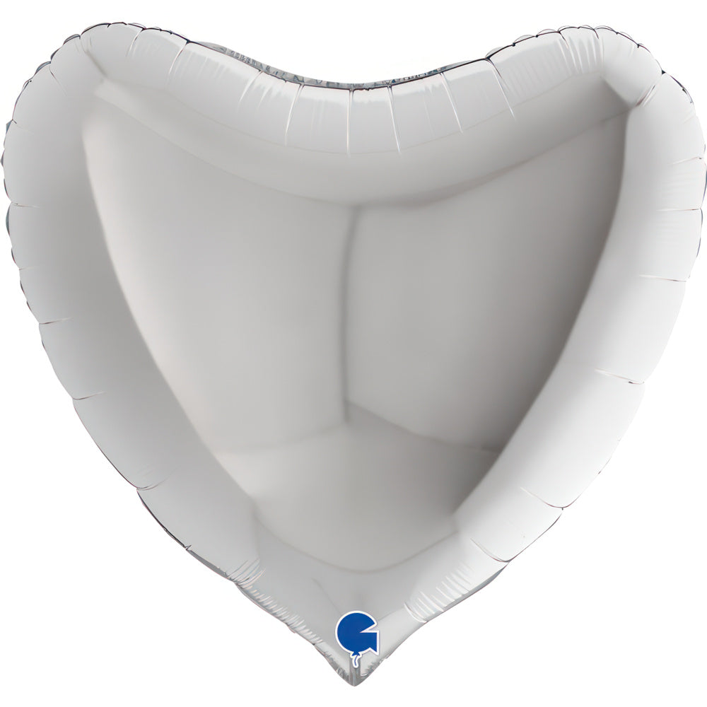 das-kost-mland-uni-herz-folienballon-silber-91-cm-herzballon image 1