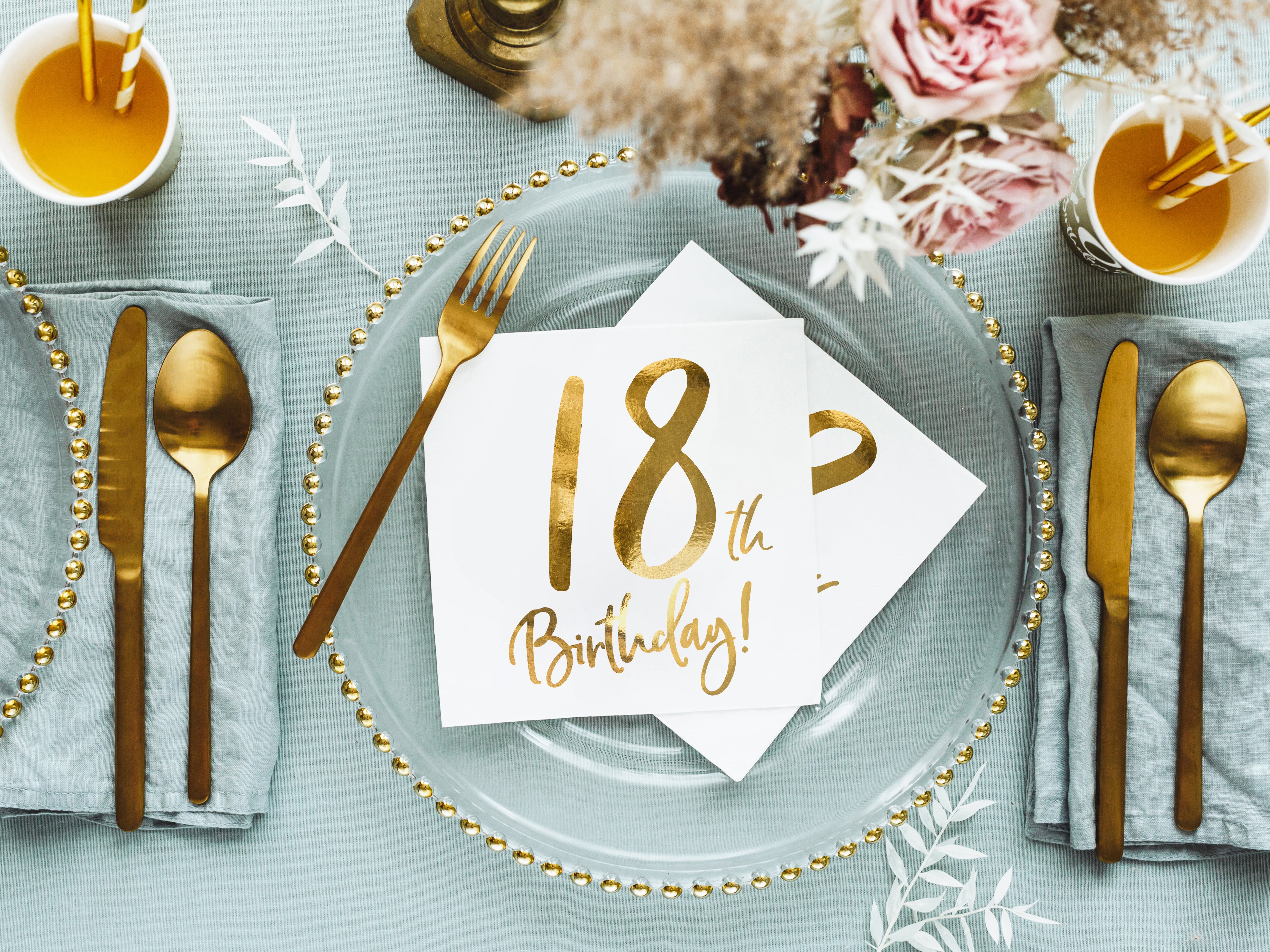 das-kost-mland-servietten-birthday-gold-18-20-stk-33cm image 6