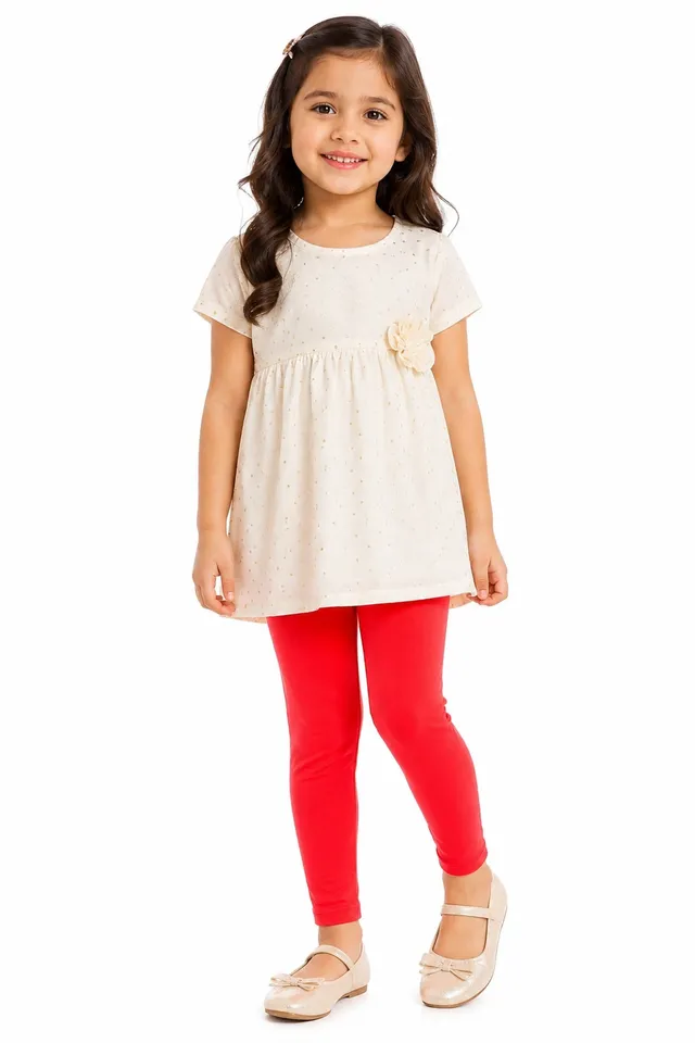 das-kost-mland-jungen-leggings-kinder-rot-104-128-elastisch image 1