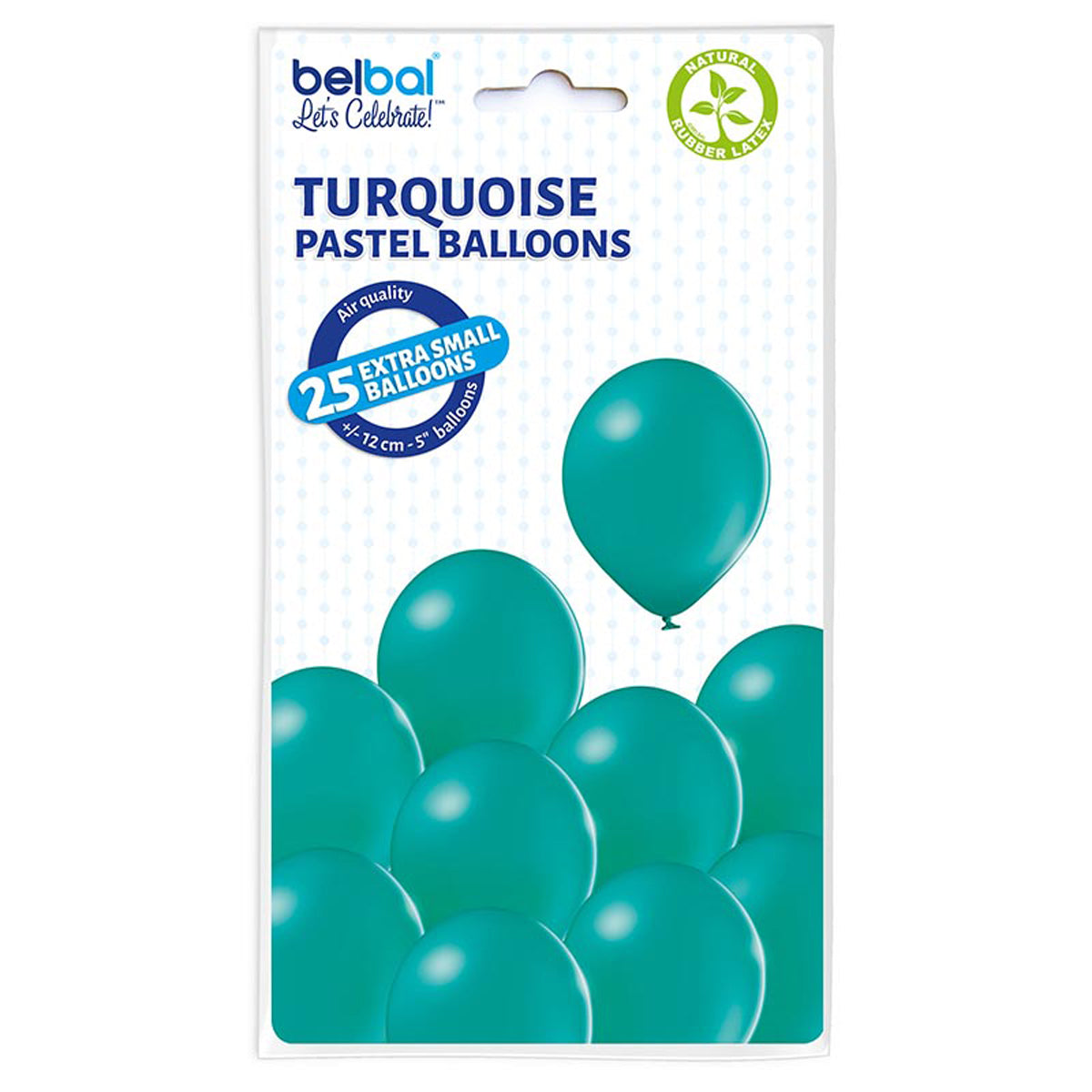 das-kost-mland-dekorationen-luftballons-t-rkis-25-stk-12cm-latex image 1