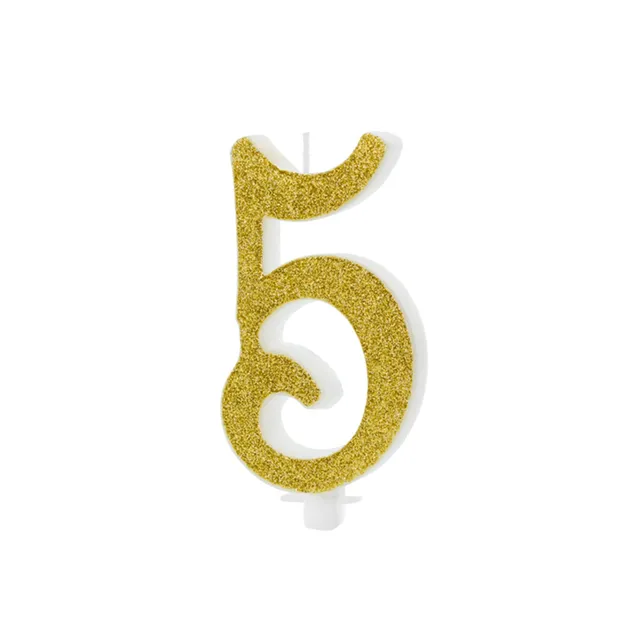 das-kost-mland-dekorationen-geburtstagskerze-glitter-gold-zahl-5-10cm image 1
