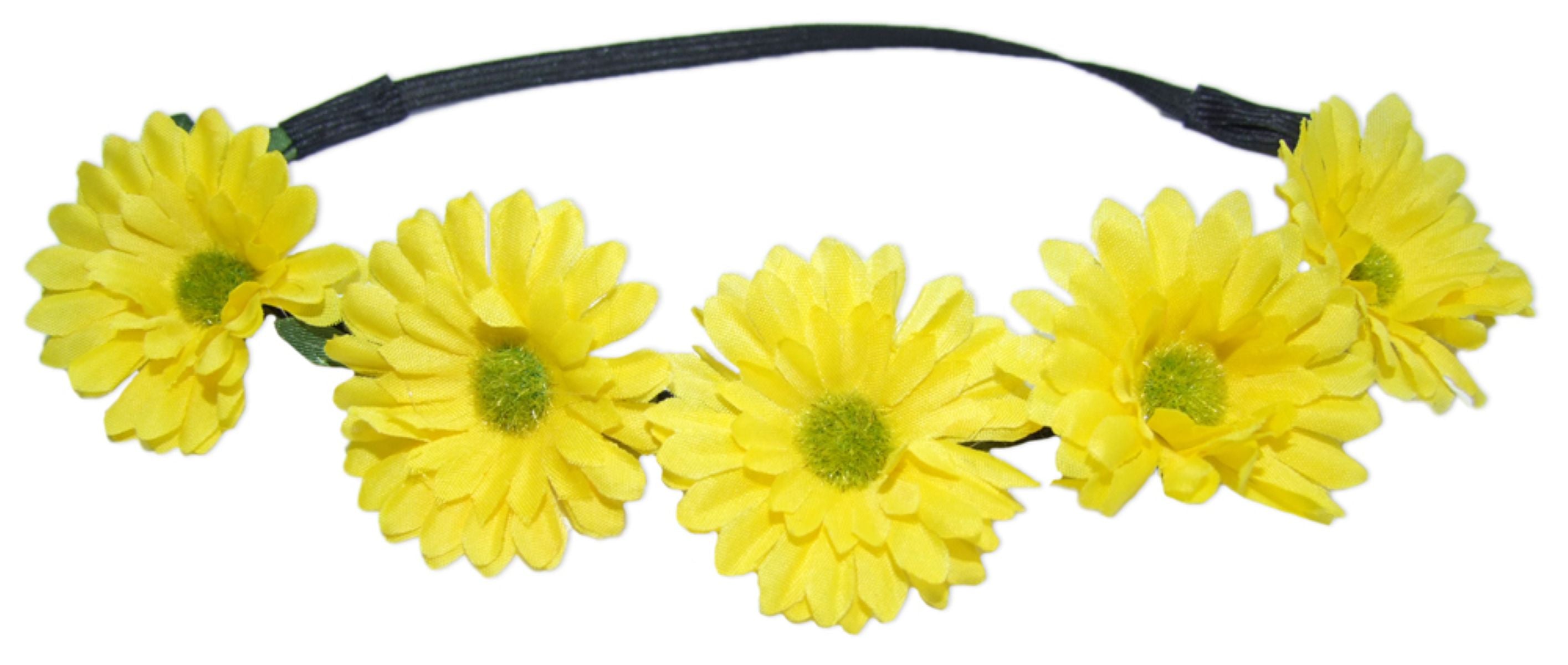 das-kost-mland-margeriten-blumen-haarband-gelb image 1