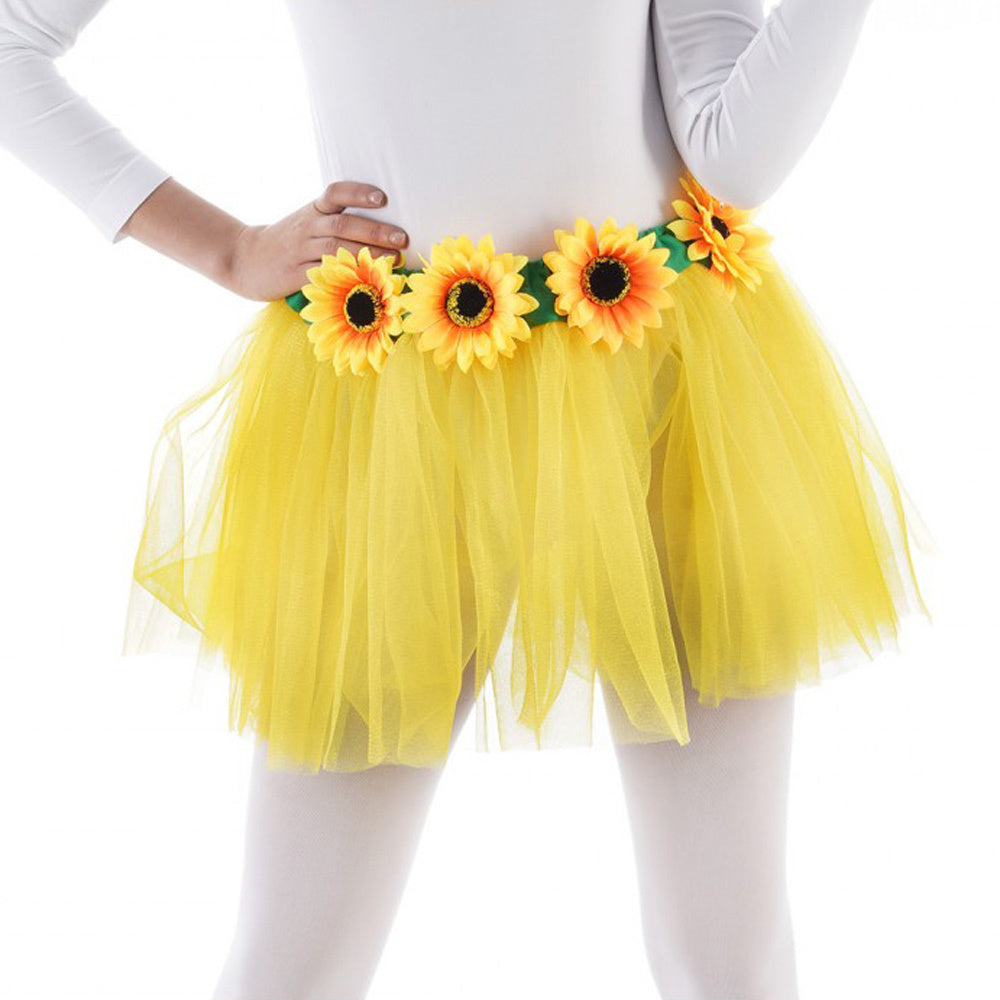 das-kost-mland-t-llrock-sonnenblumen-gelb-tutu-s-m image 1
