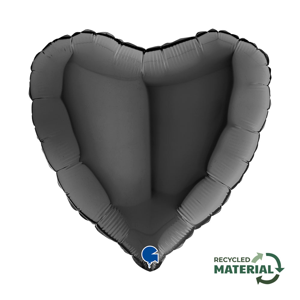 das-kost-mland-herz-folienballon-schwarz-uni-46-cm image 1