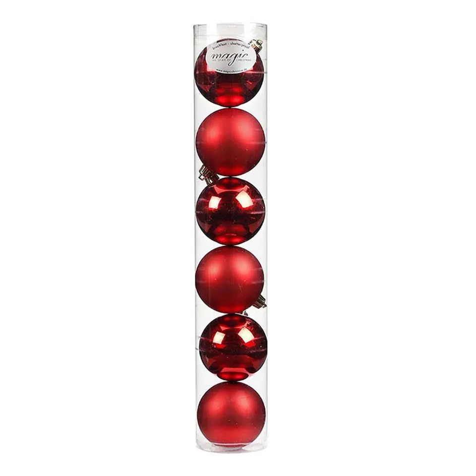 das-kost-mland-weihnachtskugeln-rot-8cm-6-st-ck-bruchsicher image 1