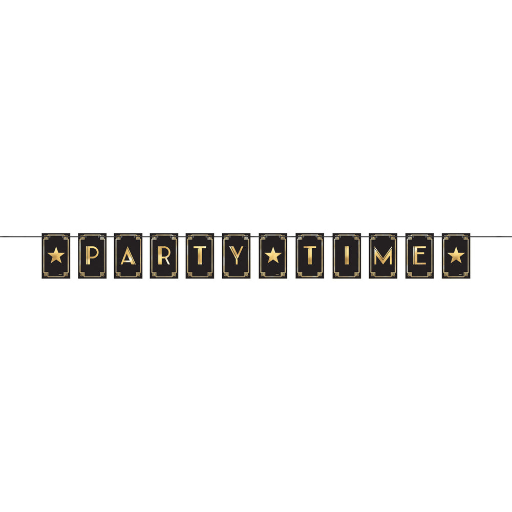 das-kost-mland-glitz-glam-partykette-party-time-schwarz-gold image 1