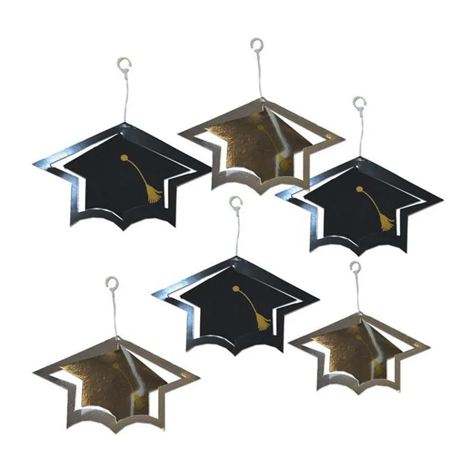 das-kost-mland-swirldeko-graduation-abschlusshut-h-ngedeko-6-st-ck image 1