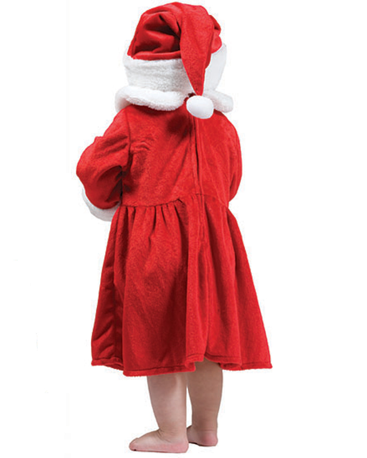 das-kost-mland-m-dchen-weihnachtsmann-kost-m-kleid-gr-98 image 2