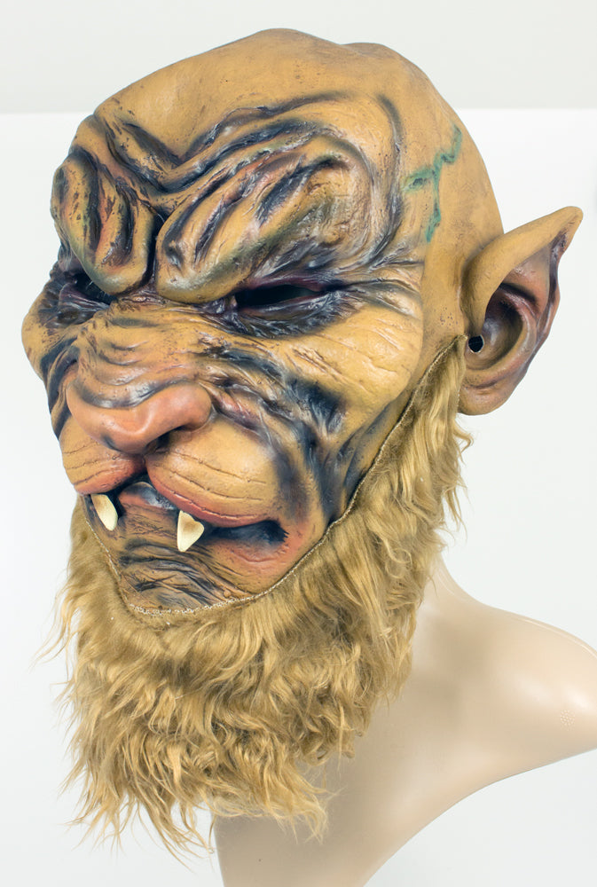 das-kost-mland-accessoires-werwolf-maske-braun-latex-mit-z-hnen image 2